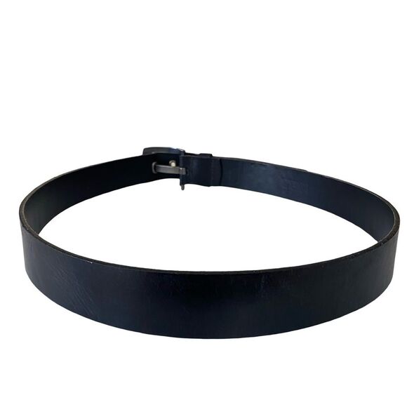 Vintage 90s Kenneth Cole Genuine Leather Belt Black Size 40 - Picture 3 of 8